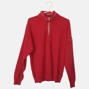 Paul & Shark Yachting Red Quarter Zip Sweater – Made in Italy – XL